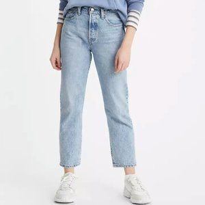 Levi's 501 Original Crop Jeans - 25W x 26L Osiris Light Wash